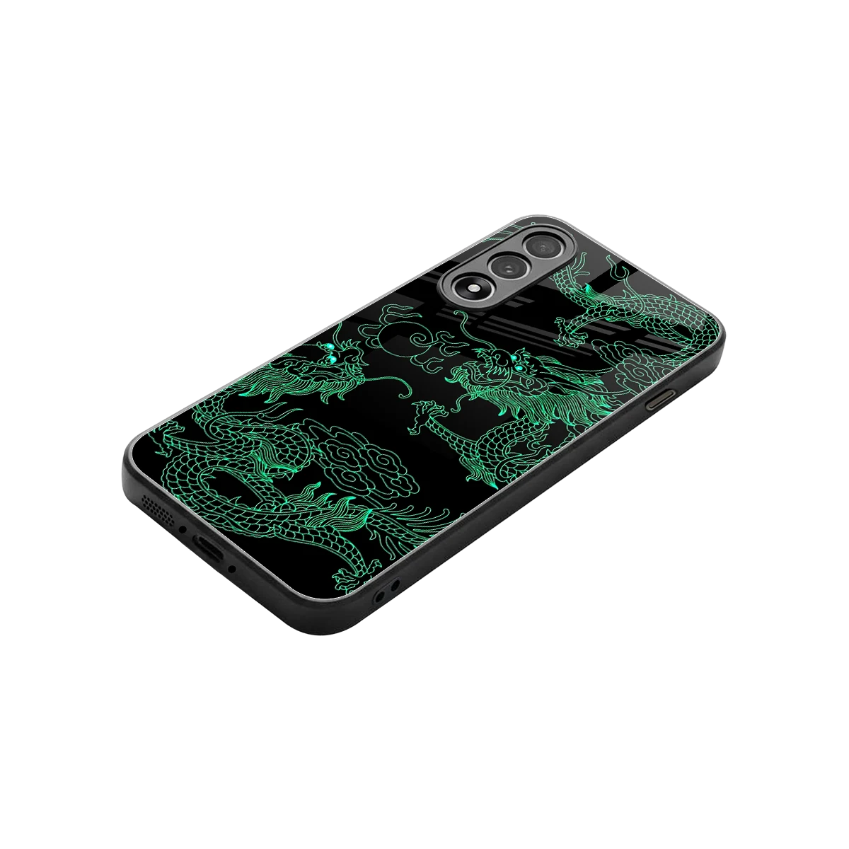 Dragons Green stylish phone case for oneplus nord 5 | glossy glass and slim fit