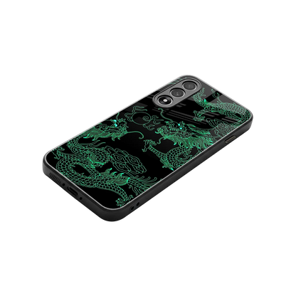 Dragons Green stylish phone case for oneplus nord 5 | glossy glass and slim fit