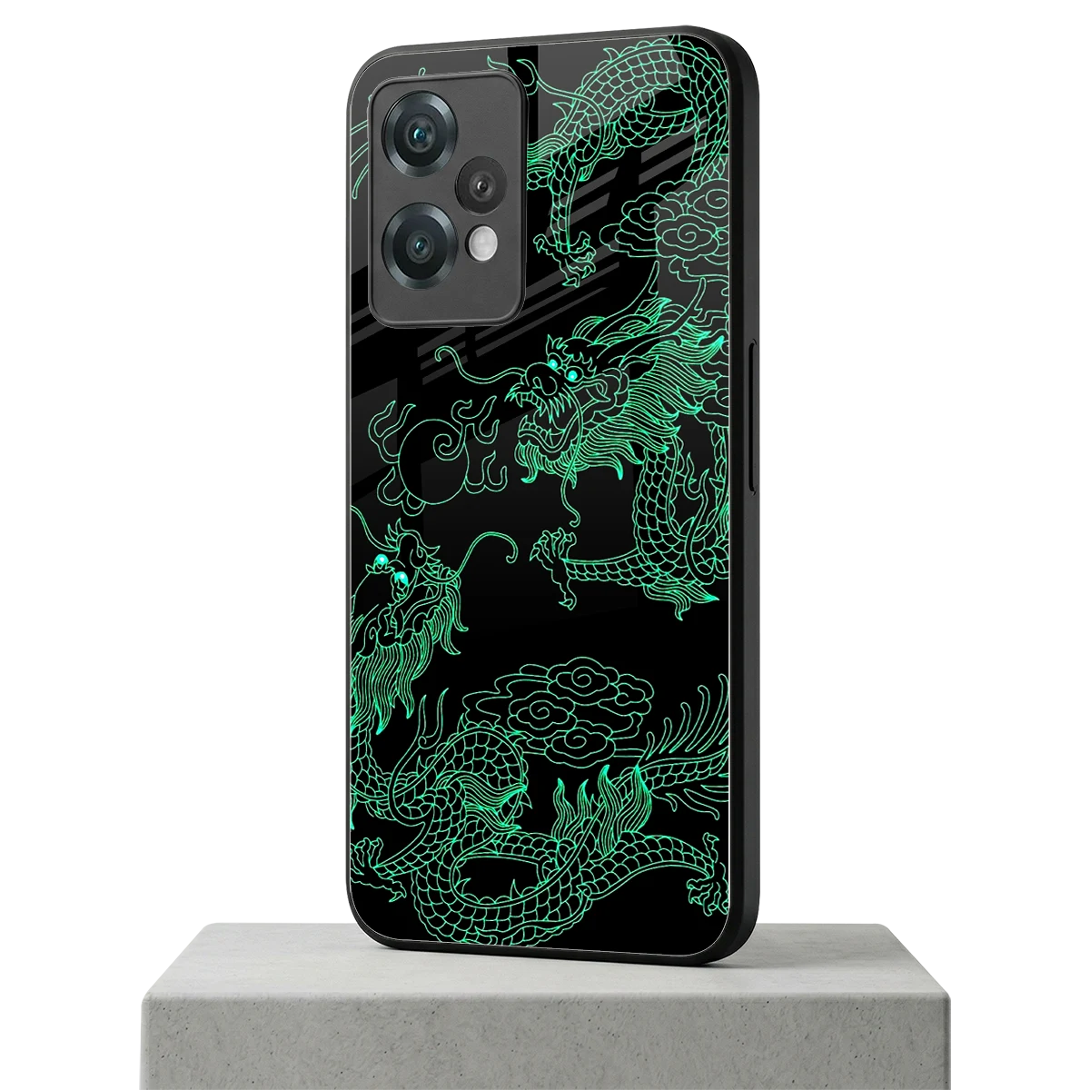 Dragons Green oneplus nord ce 2 lite mobile cover | shockproof glass phone case