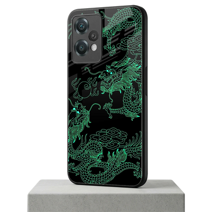 Dragons Green oneplus nord ce 2 lite mobile cover | shockproof glass phone case