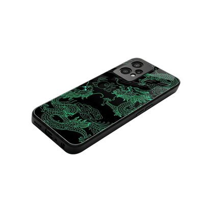 Dragons Green stylish phone case for oneplus nord ce 2 lite | glossy glass and slim fit