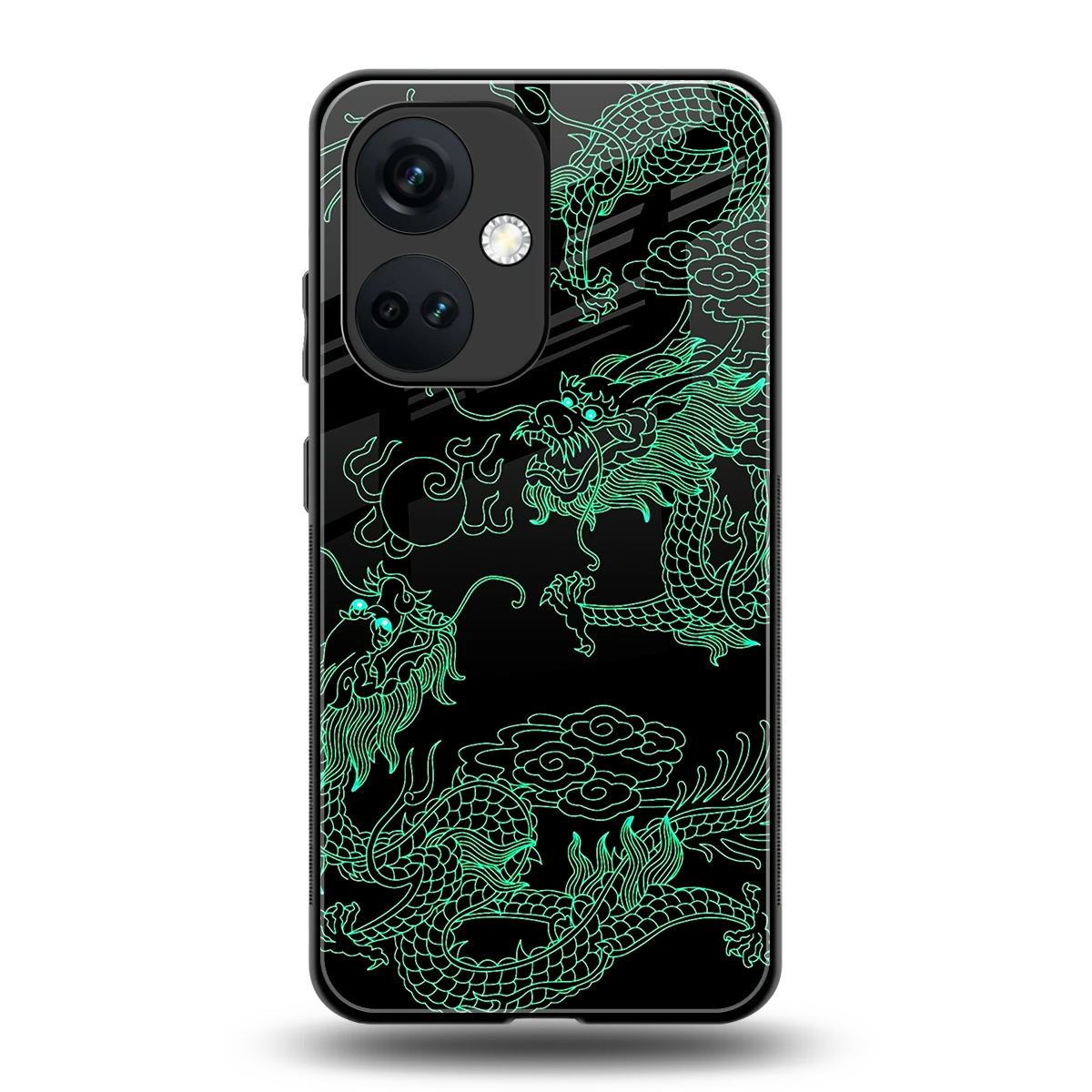 Dragons Green back phone cover | glass case for oneplus nord ce 3