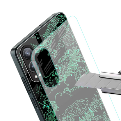 Dragons Green stylish phone case for oneplus nord ce 4 lite | glossy glass and slim fit