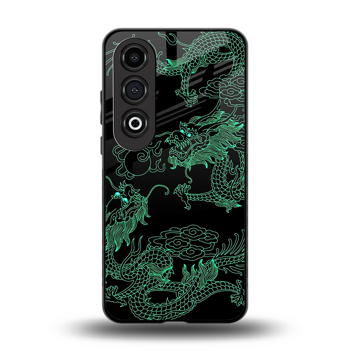 Dragons Green back phone cover | glass case for oneplus nord ce 4