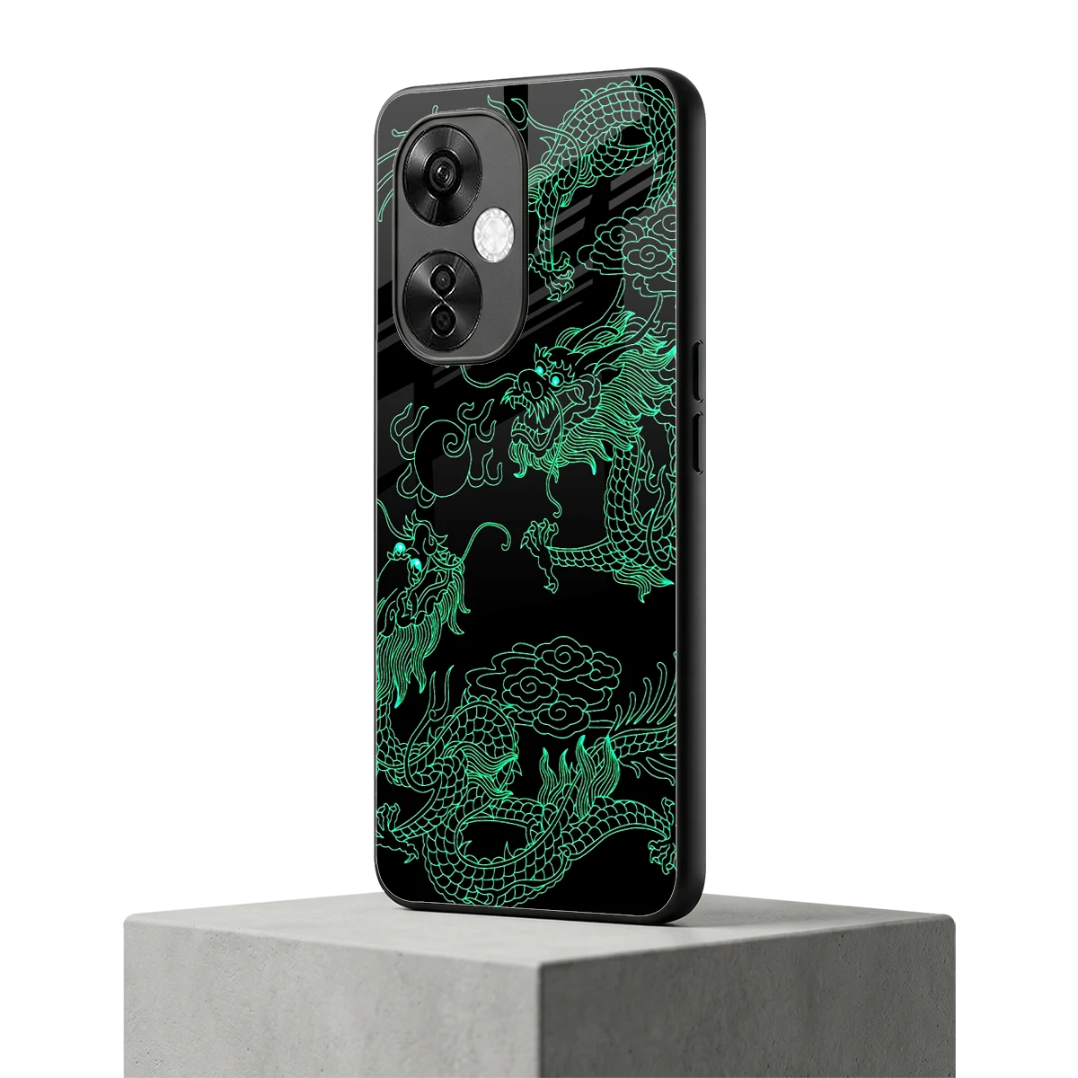 Dragons Green oneplus nord ce 3 lite mobile cover | shockproof glass phone case