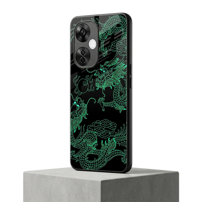 Dragons Green oneplus nord ce 3 lite mobile cover | shockproof glass phone case