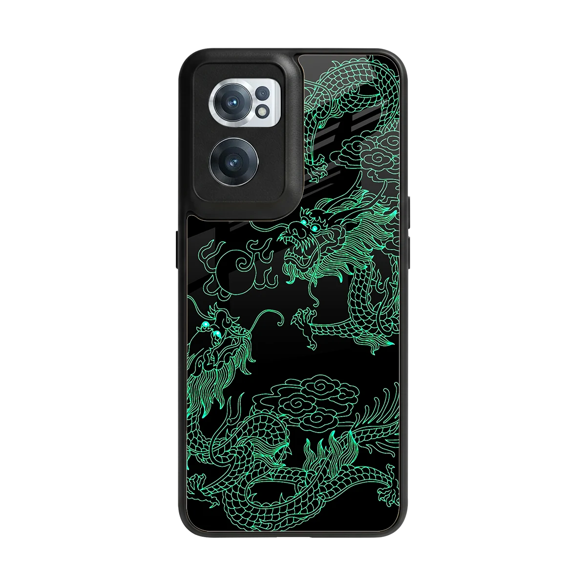 Dragons Green back phone cover | glass case for oneplus nord ce 2