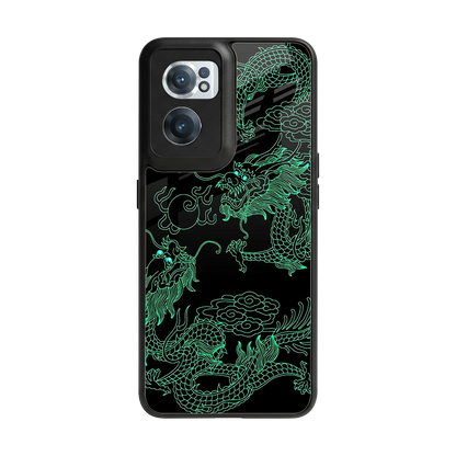 Dragons Green back phone cover | glass case for oneplus nord ce 2