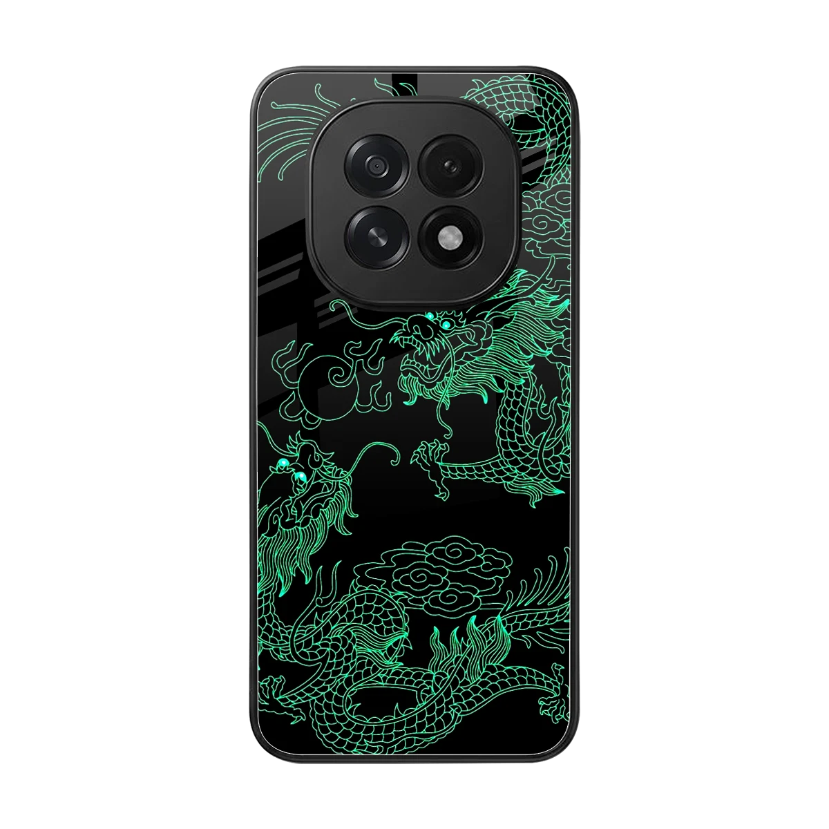 Dragons Green back phone cover | glass case for oppo f29 5g