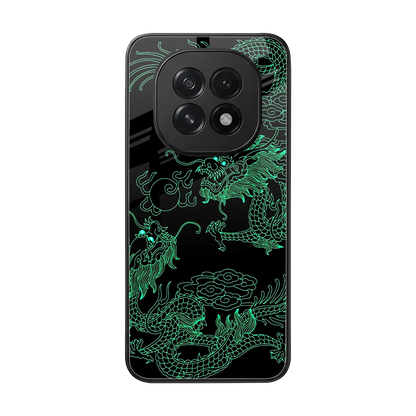 Dragons Green back phone cover | glass case for oppo f29 5g