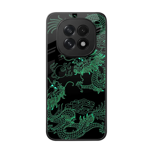 Dragons Green back phone cover | glass case for oppo f29 5g