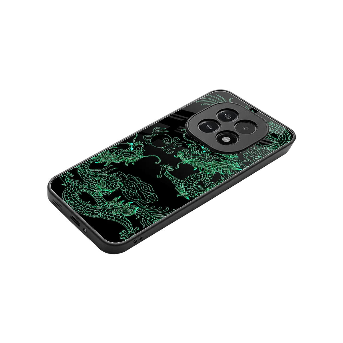 Dragons Green stylish phone case for oppo f29 5g | glossy glass and slim fit