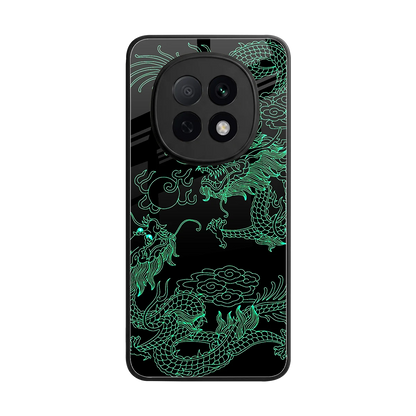 Dragons Green back phone cover | glass case for oppo f29 pro 5g
