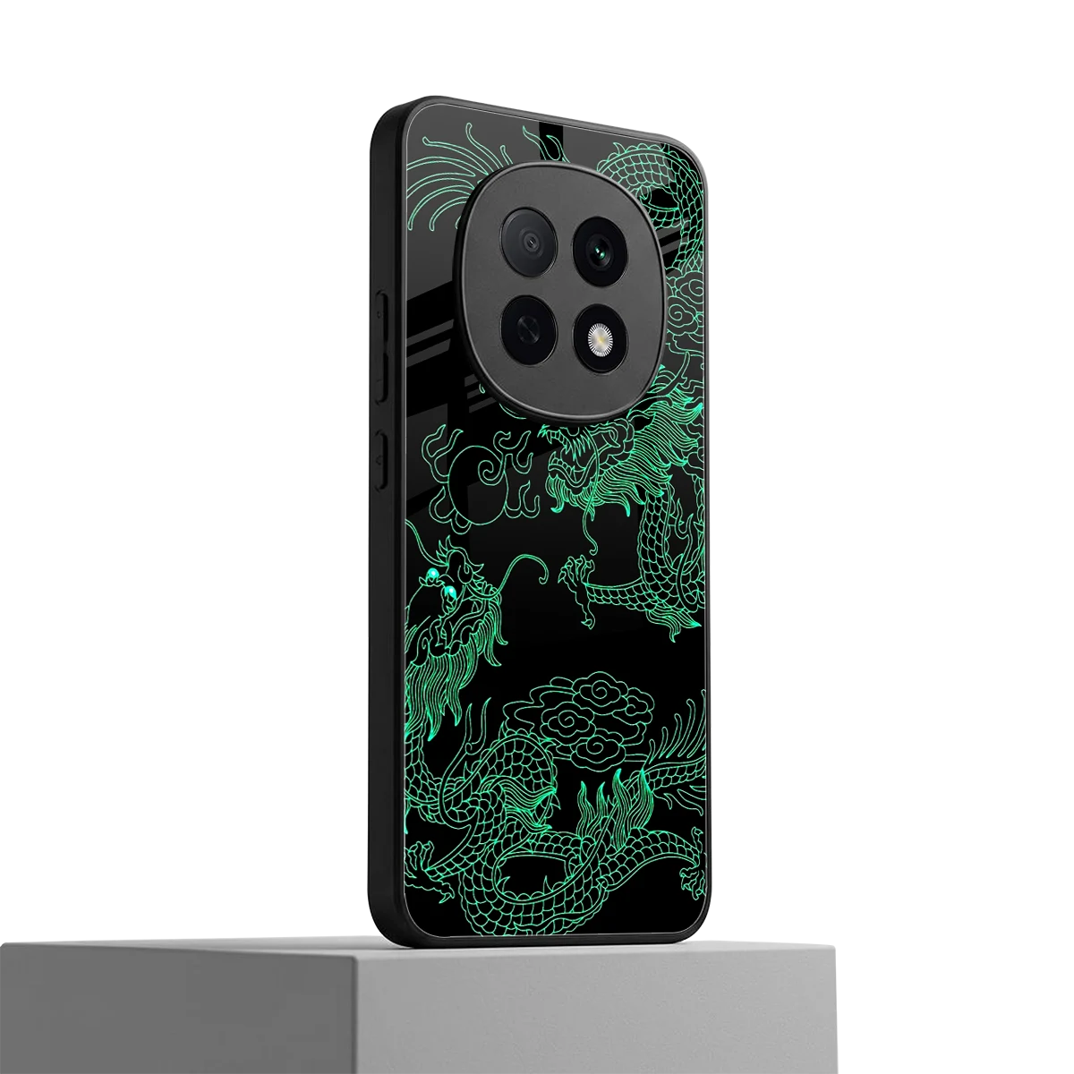 Dragons Green oppo f29 pro 5g mobile cover | shockproof glass phone case