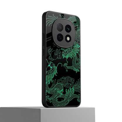 Dragons Green oppo f29 pro 5g mobile cover | shockproof glass phone case