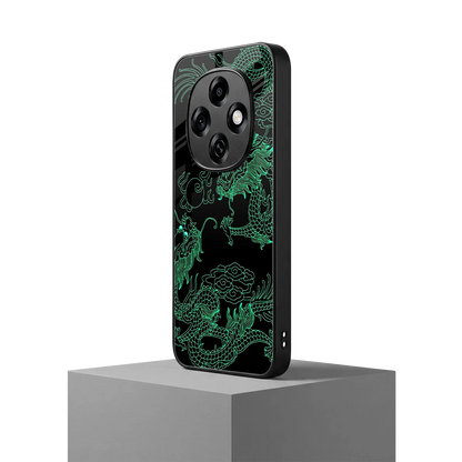 Dragons Green oppo f31 pro 5g mobile cover | shockproof glass phone case
