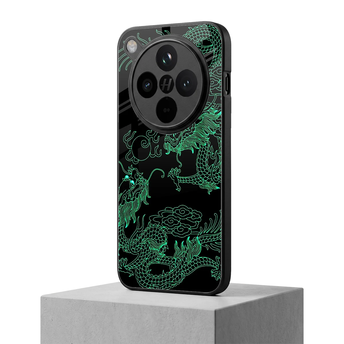 Dragons Green oppo find x8 mobile cover | shockproof glass phone case