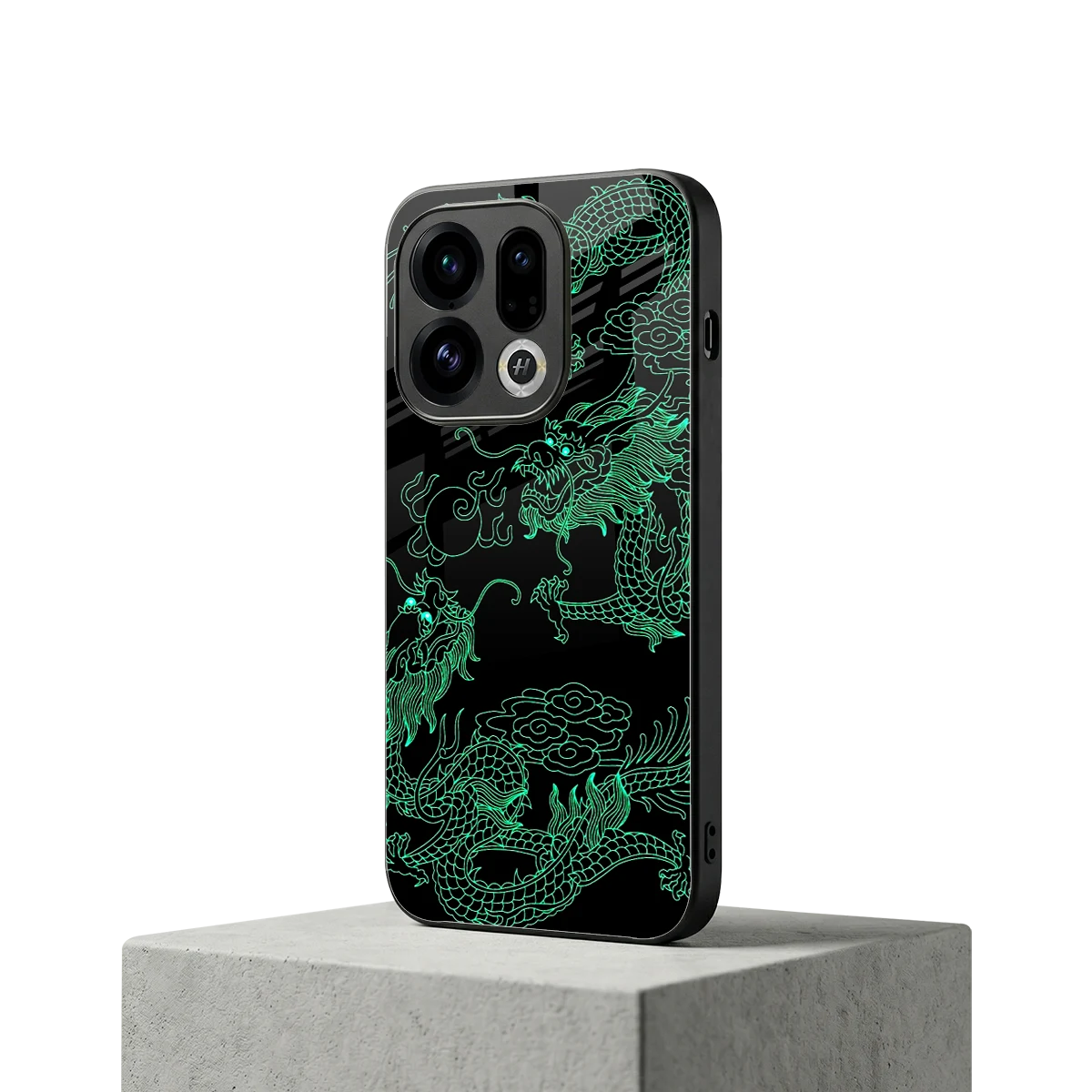 Dragons Green oppo find x9 mobile cover | shockproof glass phone case