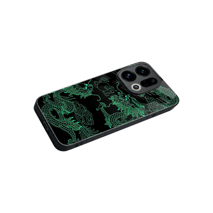 Dragons Green stylish phone case for oppo find x9 | glossy glass and slim fit