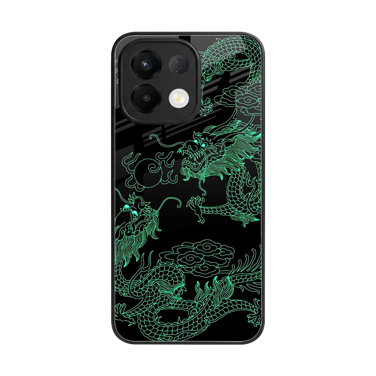 Dragons Green back phone cover | glass case for oppo k13 5g