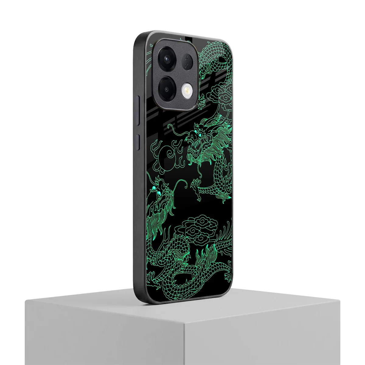 Dragons Green oppo k13 5g mobile cover | shockproof glass phone case