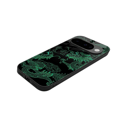 Dragons Green stylish phone case for google pixel 10 | glossy glass and slim fit