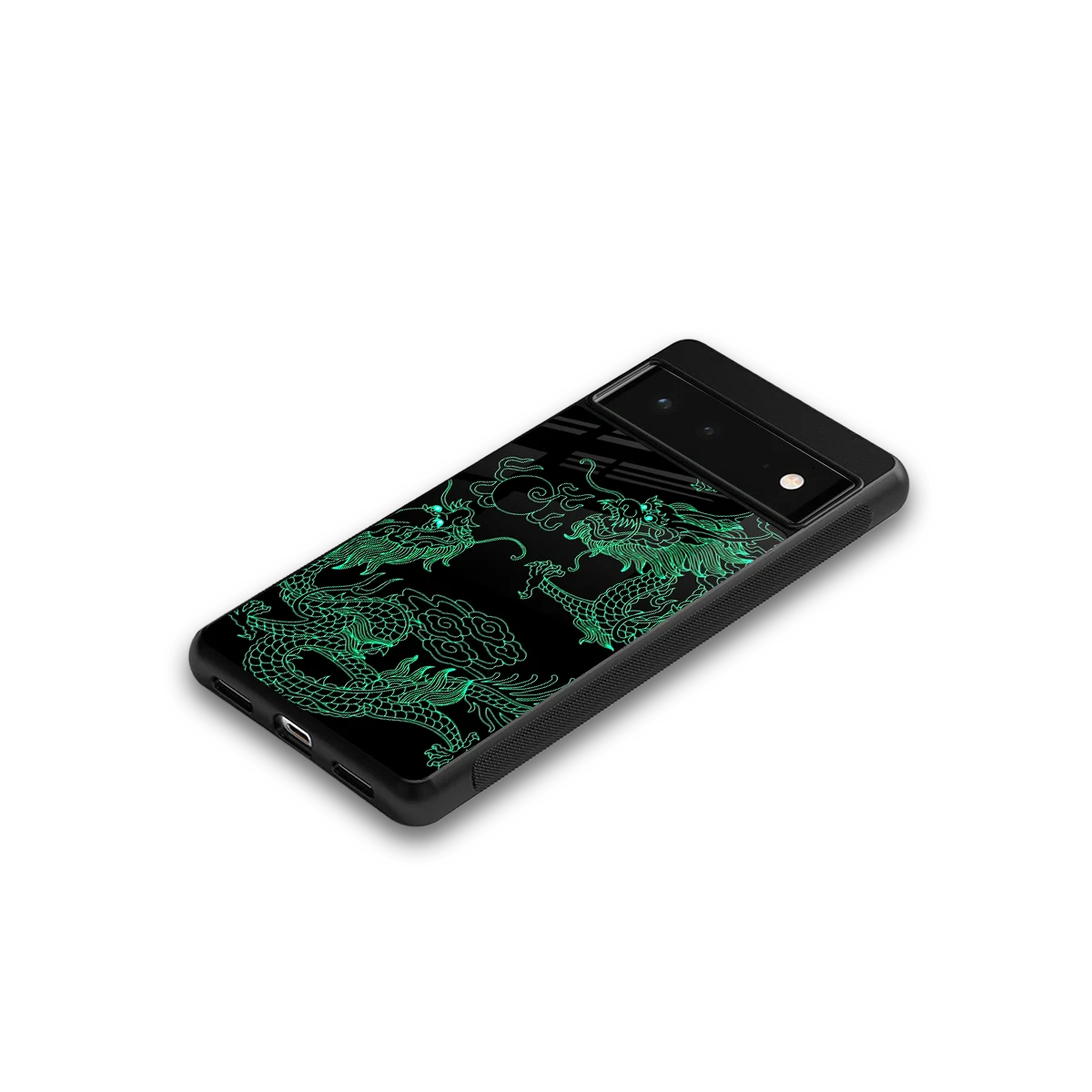 Dragons Green google pixel 6a mobile cover | shockproof glass phone case