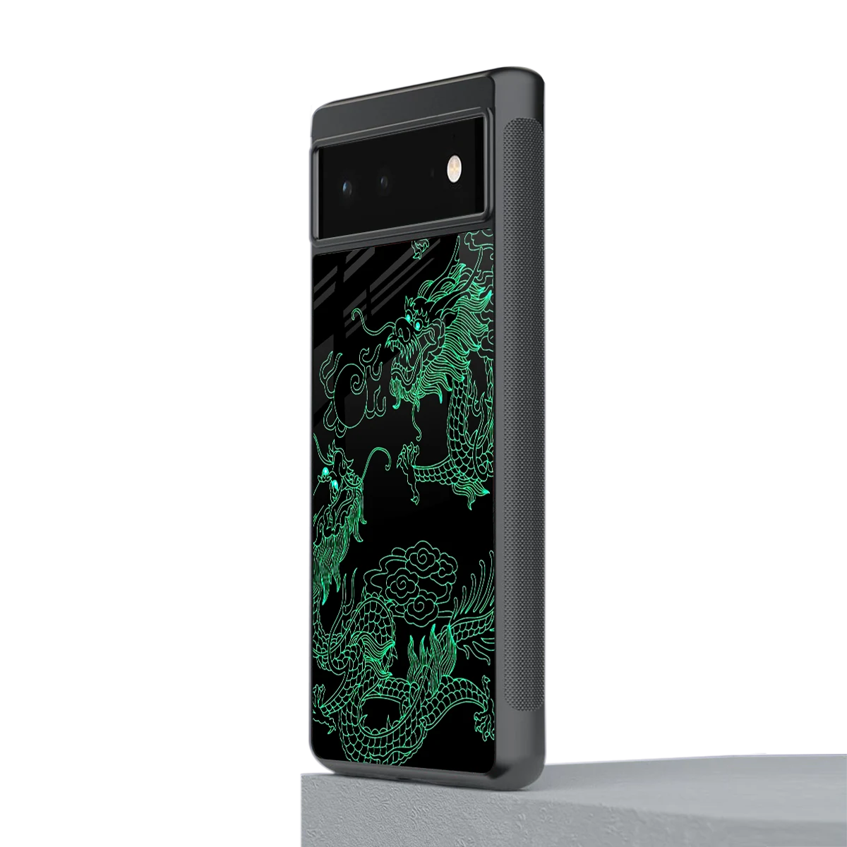 Dragons Green stylish phone case for google pixel 6 | glossy glass and slim fit