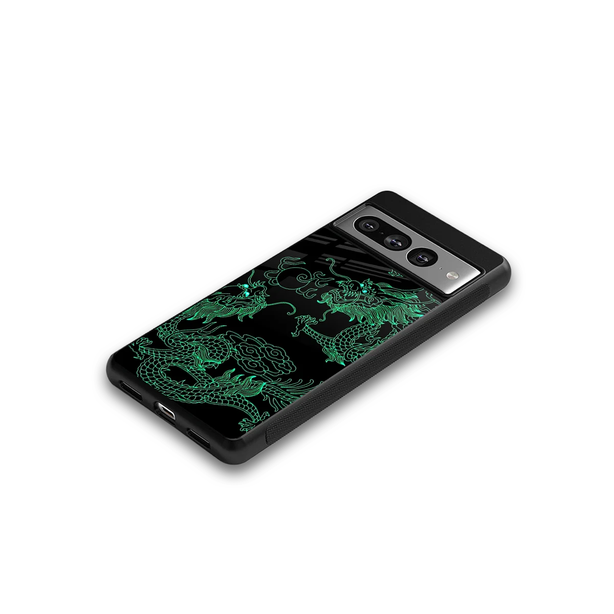 Dragons Green google pixel 7 pro mobile cover | shockproof glass phone case