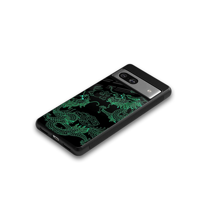 Dragons Green google pixel 7 mobile cover | shockproof glass phone case