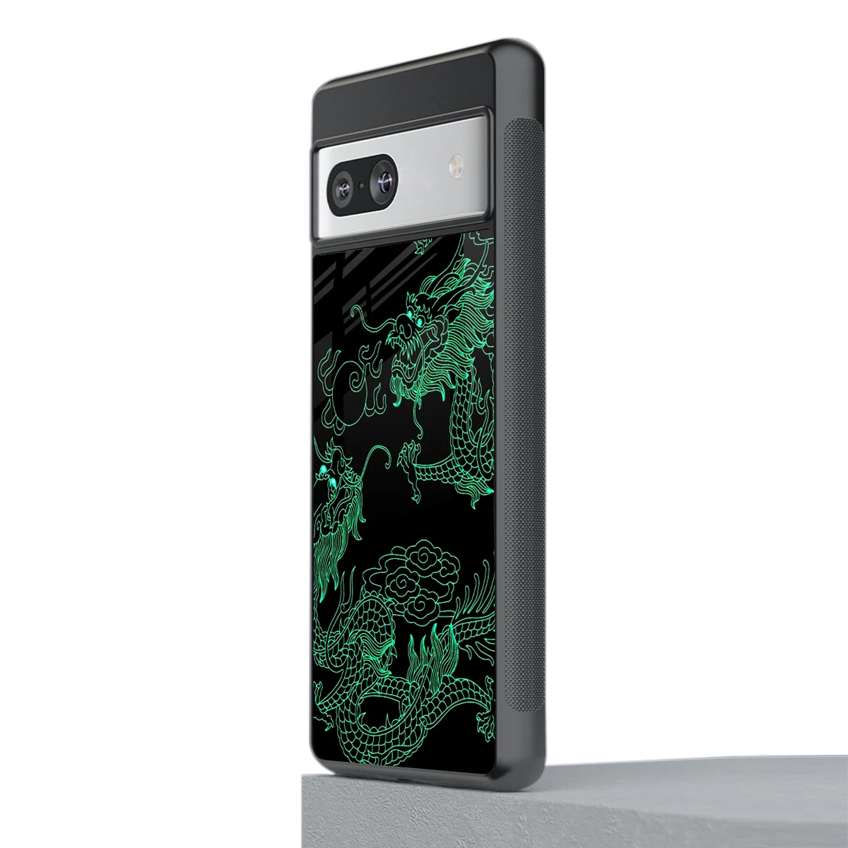 Dragons Green stylish phone case for google pixel 7a | glossy glass and slim fit