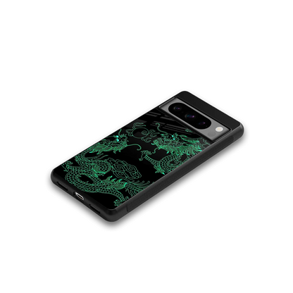 Dragons Green google pixel 8 pro mobile cover | shockproof glass phone case