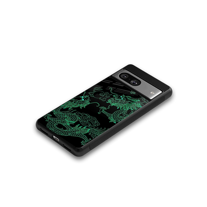 Dragons Green google pixel 8 mobile cover | shockproof glass phone case