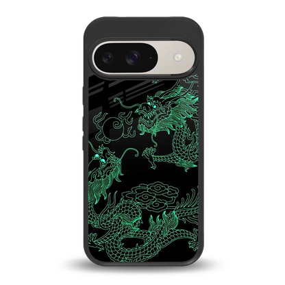 Dragons Green back phone cover | glass case for google pixel 9