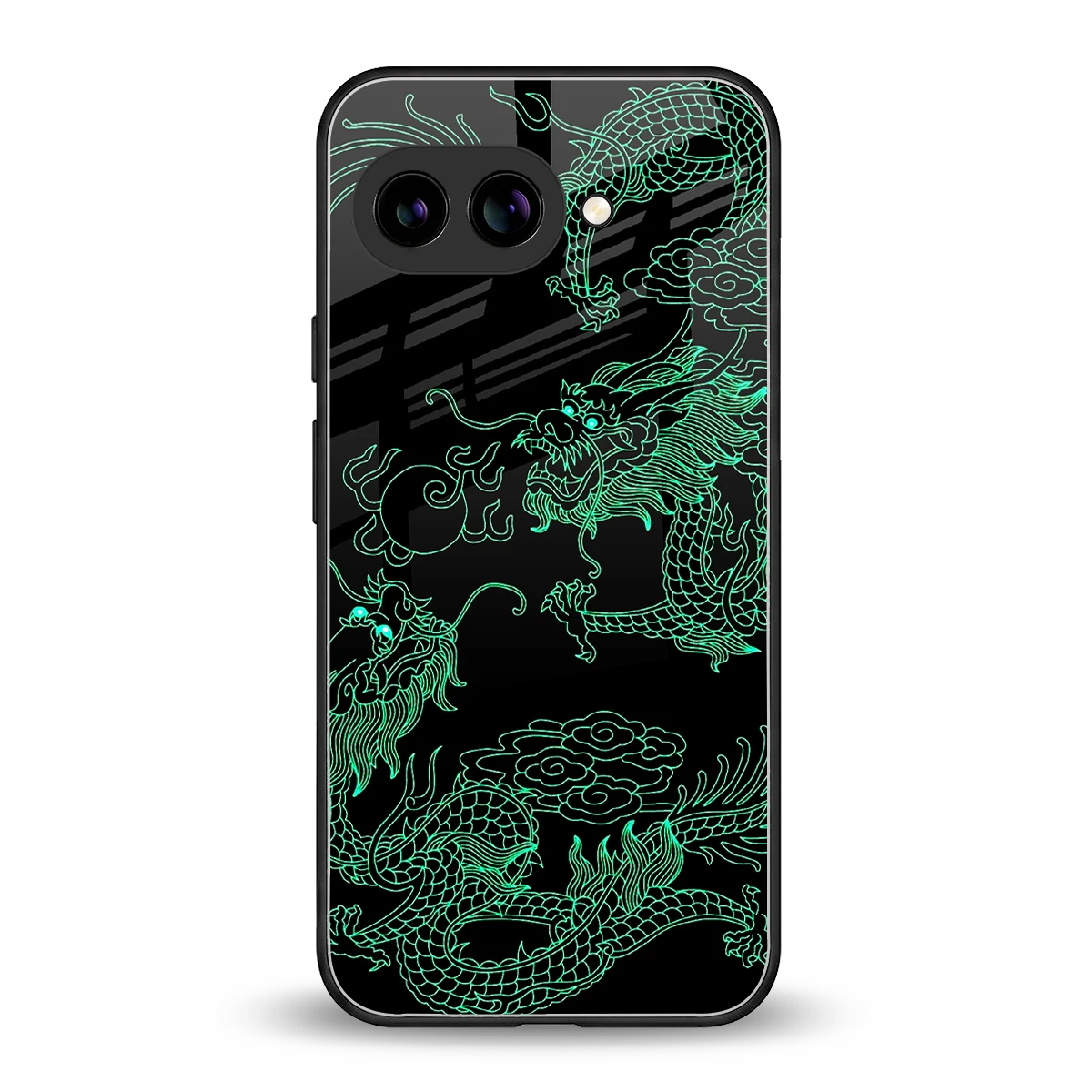 Dragons Green back phone cover | glass case for google pixel 10a