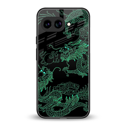 Dragons Green back phone cover | glass case for google pixel 10a