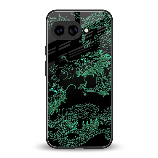 Dragons Green back phone cover | glass case for google pixel 10a