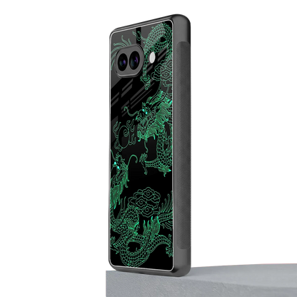 Dragons Green google pixel 10a mobile cover | shockproof glass phone case