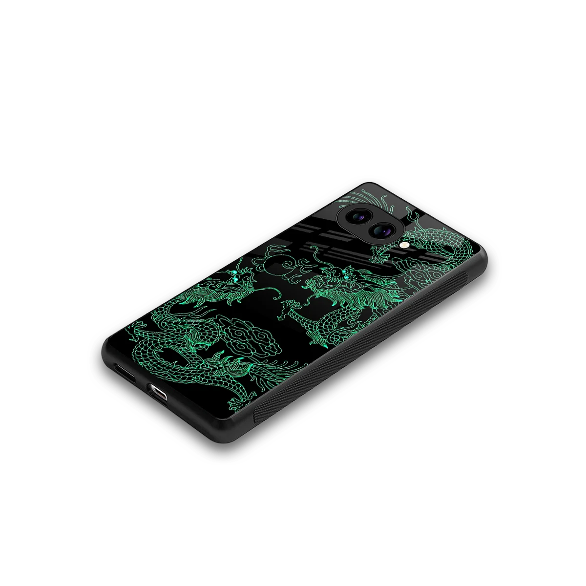 Dragons Green stylish phone case for google pixel 10a | glossy glass and slim fit
