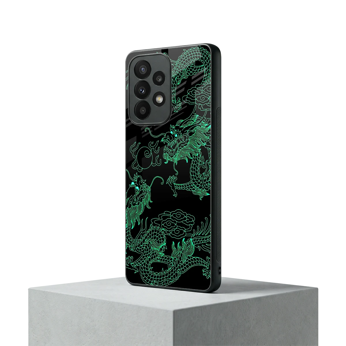 Dragons Green samsung galaxy a23 mobile cover | shockproof glass phone case