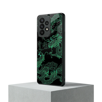 Dragons Green samsung galaxy a23 mobile cover | shockproof glass phone case