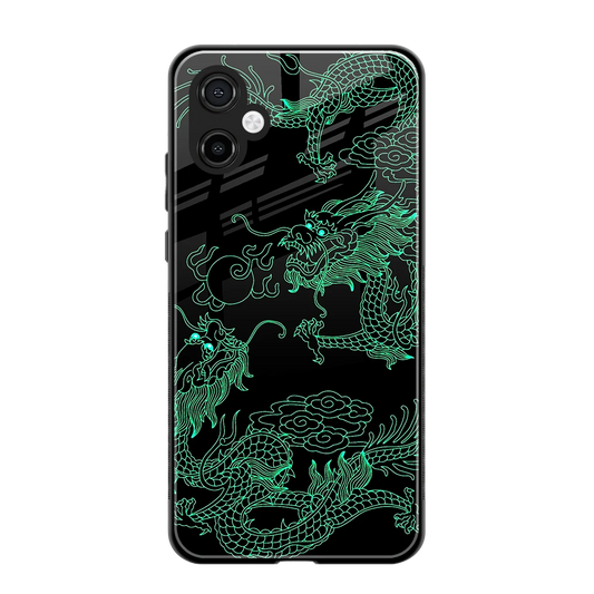 Dragons Green back phone cover | glass case for samsung galaxy a06 5g