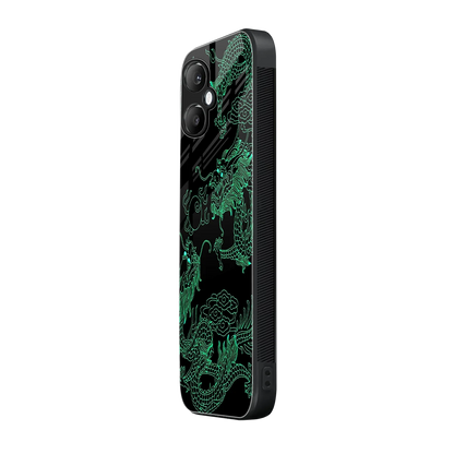 Dragons Green samsung galaxy a06 5g mobile cover | shockproof glass phone case