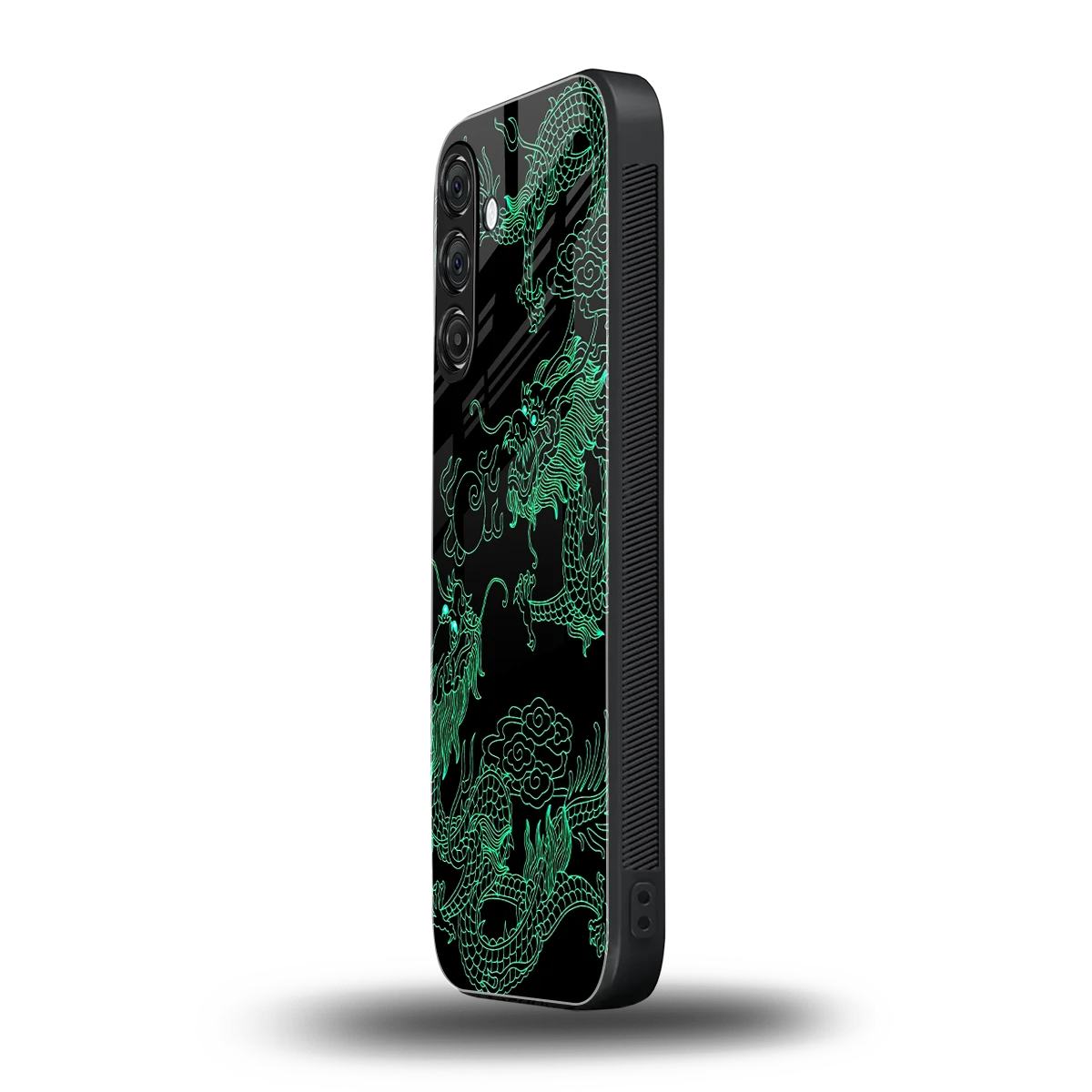 Dragons Green samsung galaxy m56 5g mobile cover | shockproof glass phone case