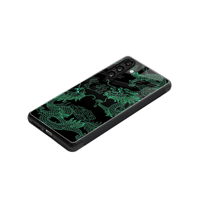 Dragons Green stylish phone case for samsung galaxy m56 5g | glossy glass and slim fit