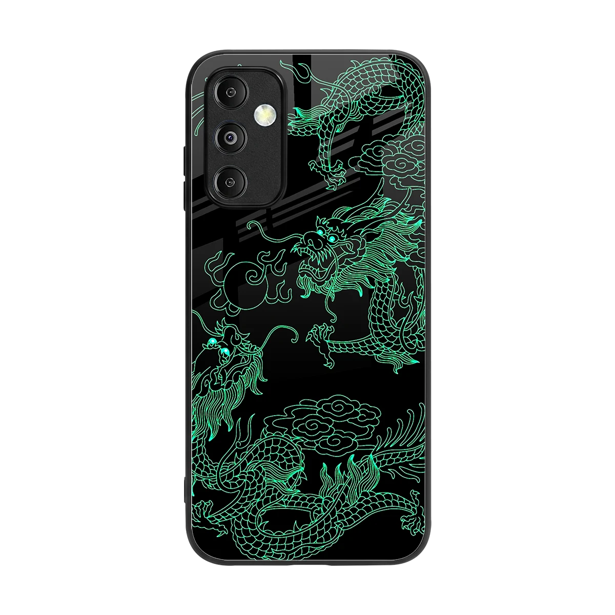 Dragons Green back phone cover | glass case for samsung galaxy m14 5g
