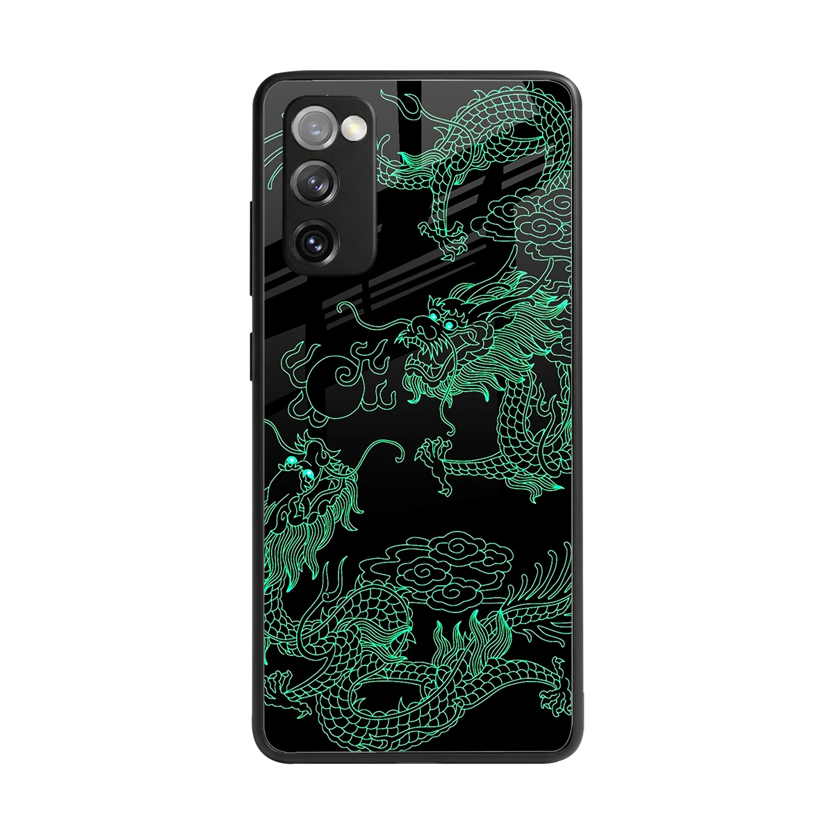 Dragons Green back phone cover | glass case for samsung galaxy s20 fe