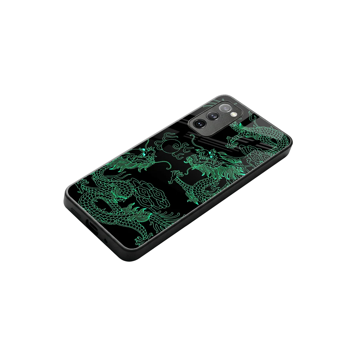 Dragons Green stylish phone case for samsung galaxy s20 fe | glossy glass and slim fit