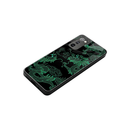 Dragons Green stylish phone case for samsung galaxy s20 fe | glossy glass and slim fit