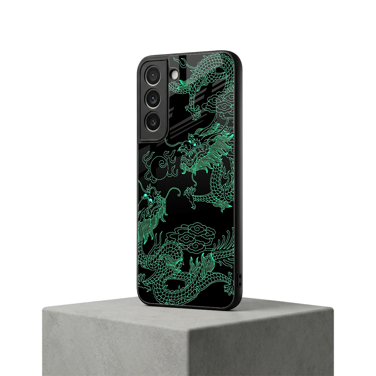Dragons Green samsung galaxy s22 mobile cover | shockproof glass phone case